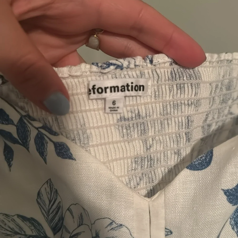 Reformation Rome Linen Top - Picture 2 of 5